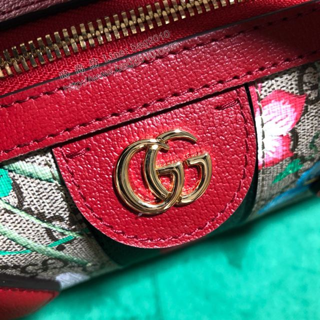 Gucci包 古馳女包 524532 花膠大紅 專櫃最新款 Gucci旅行包 Gucci手提包  gudj1404